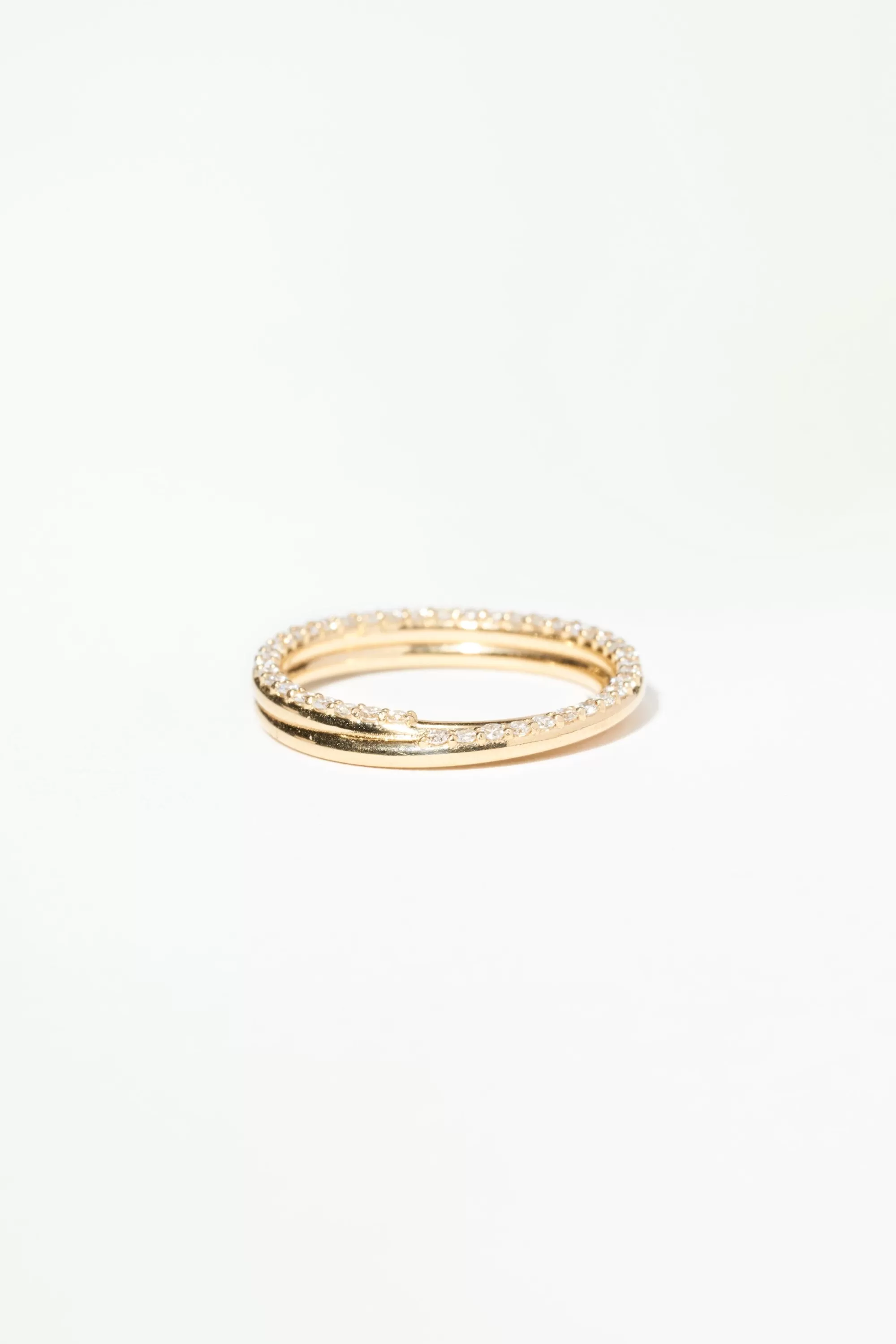 Flash Sale Small Pave Current Ring Rings
