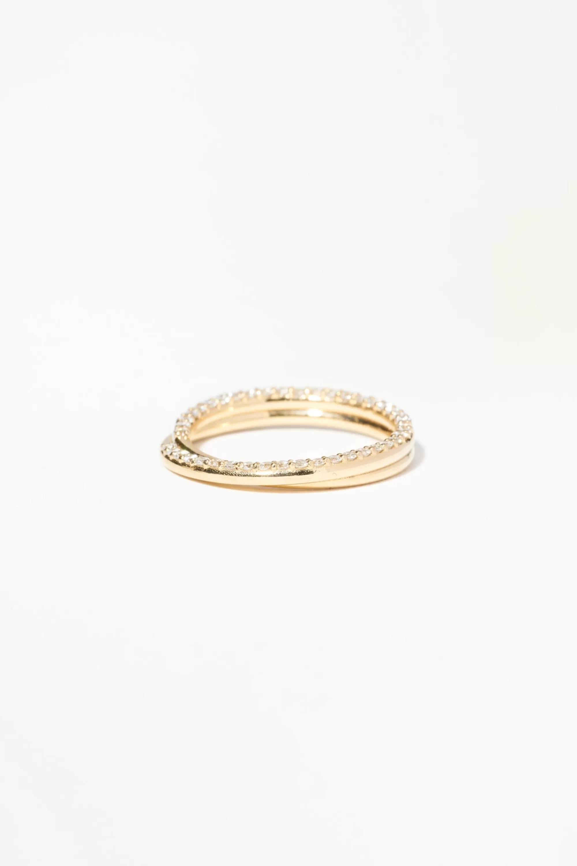 Flash Sale Small Pave Current Ring Rings