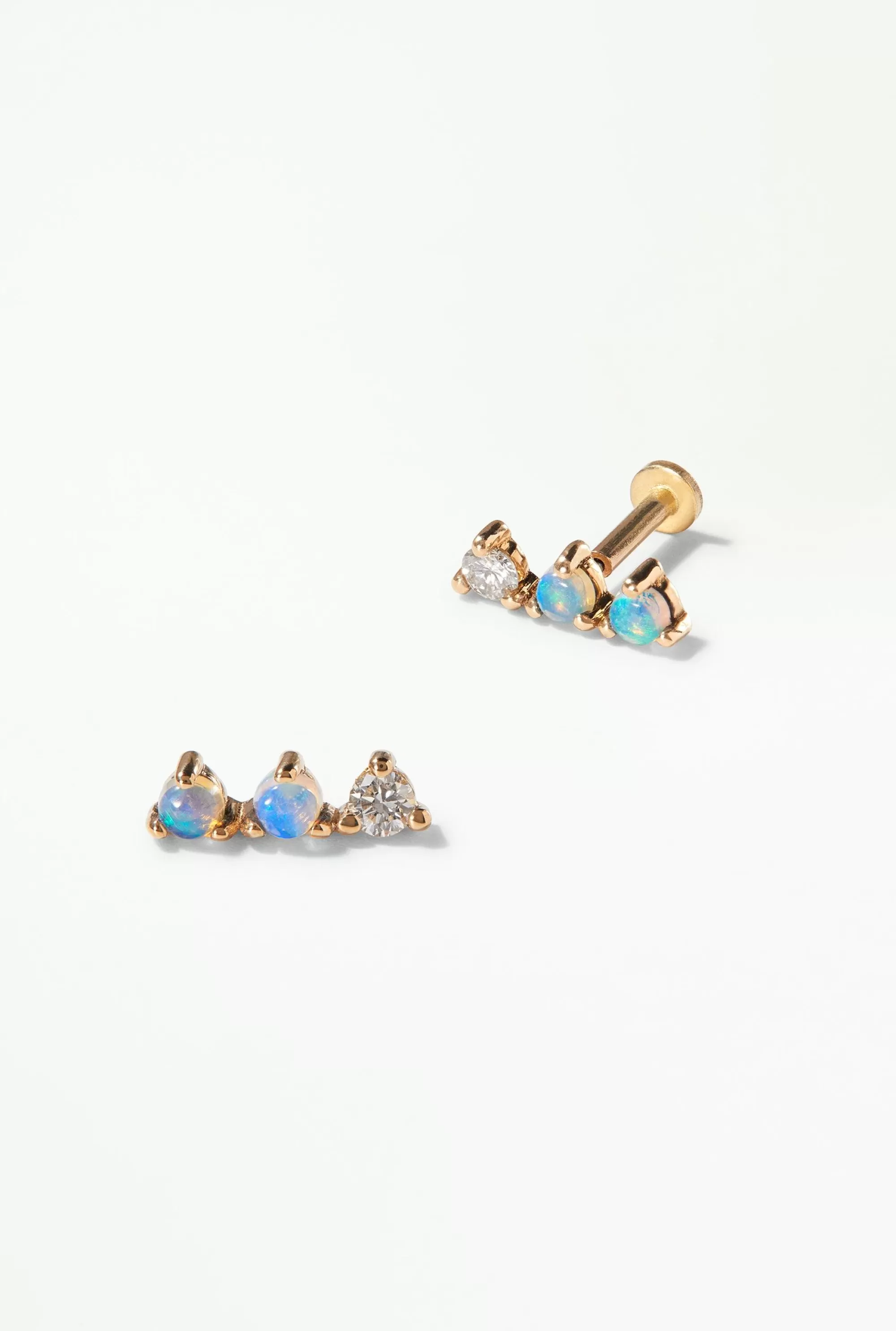 Store Three-Step Earring - Flat Back - Single Piercing
