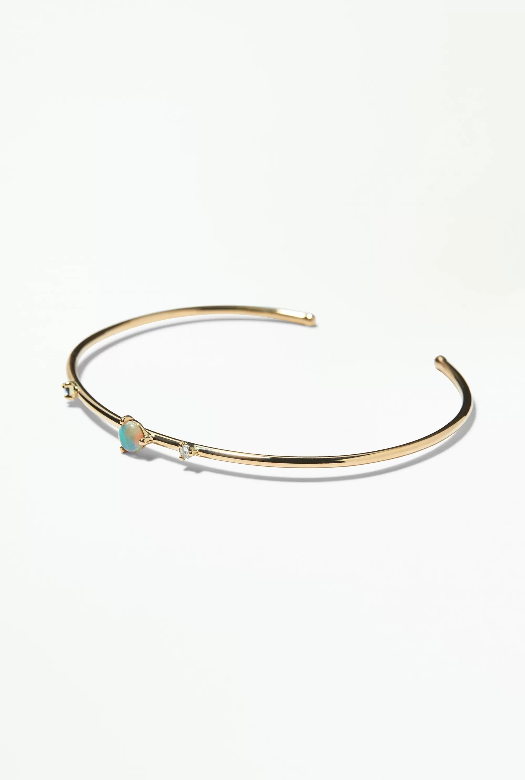 Fashion Three-Stone Opal Cuff Bracelets