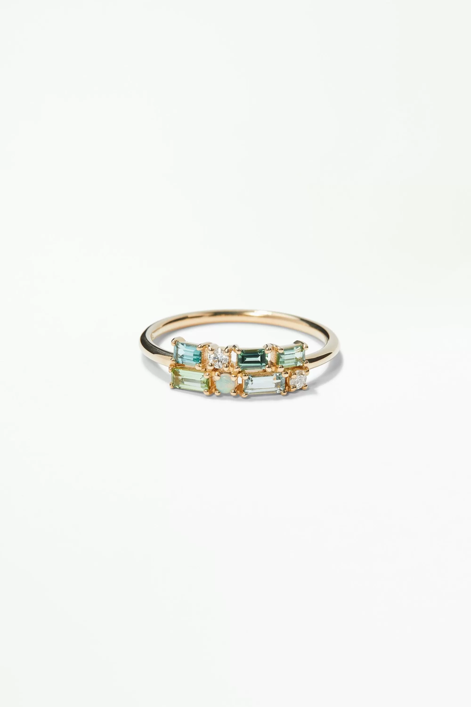 Outlet Tourmaline Brickwork Ring Rings