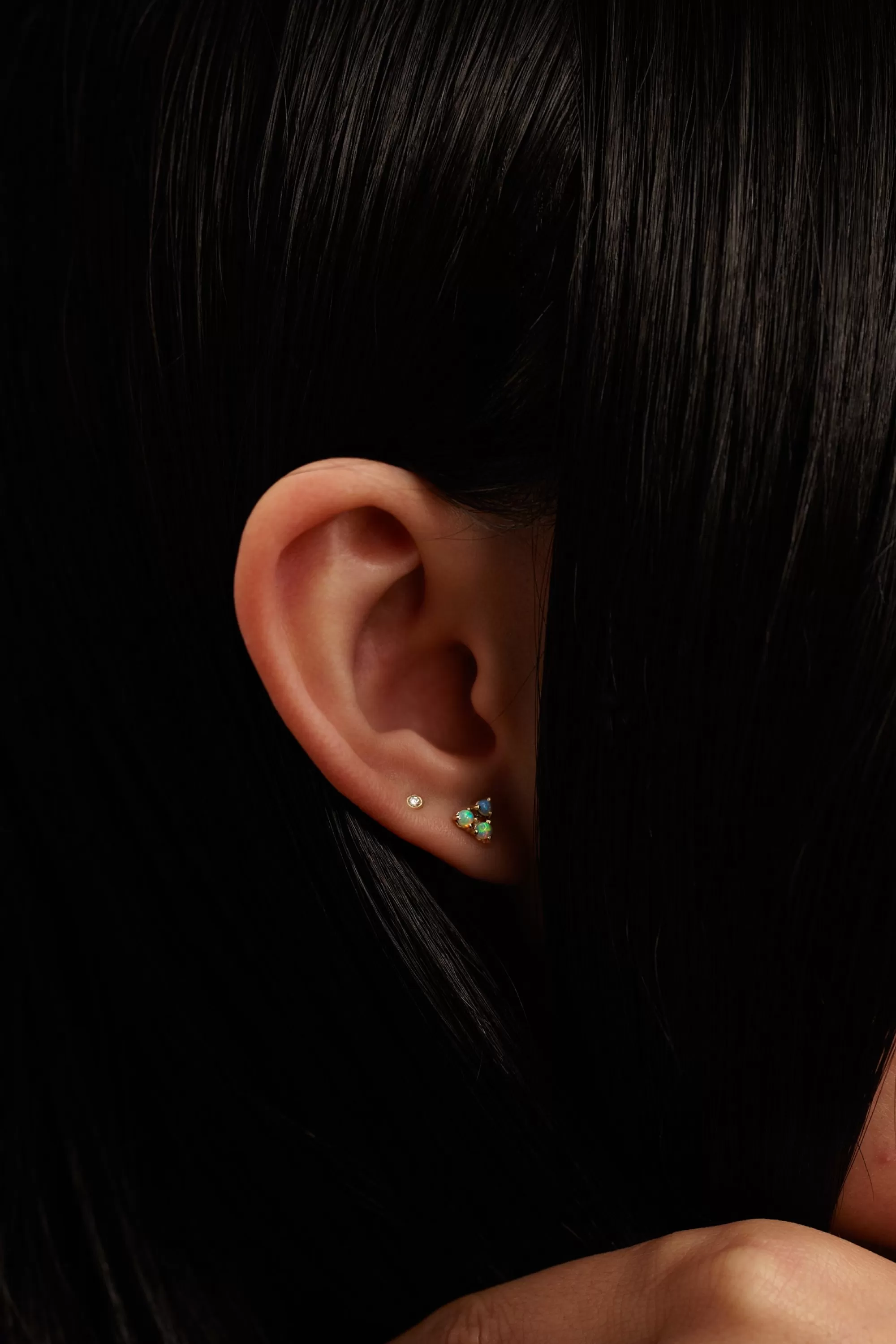 Clearance Tri-Opal Earring - Single Earrings